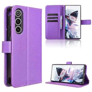 For ZTE nubia Red Magic 10 Air Diamond Texture Leather Phone Case(Purple)