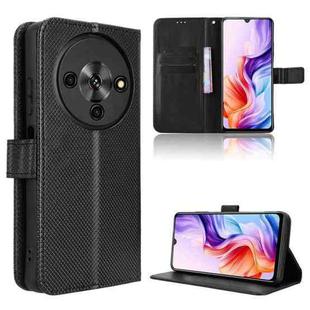 For ZTE Blade A76 5G Diamond Texture Leather Phone Case(Black)