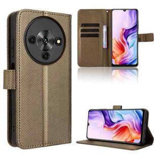 For ZTE Blade A76 5G Diamond Texture Leather Phone Case(Brown)