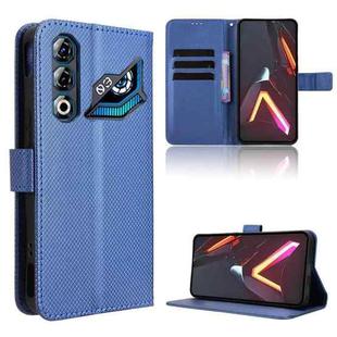 For ZTE nubia Neo 3 GT 5G Diamond Texture Leather Phone Case(Blue)