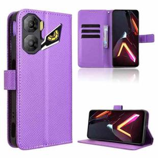 For ZTE nubia Neo 3 5G Diamond Texture Leather Phone Case(Purple)
