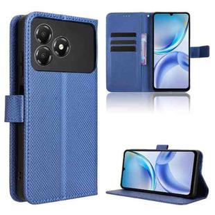 For ZTE Blade A36 4G Diamond Texture Leather Phone Case(Blue)