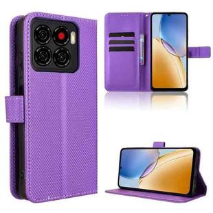 For ZTE Blade A56 4G Diamond Texture Leather Phone Case(Purple)