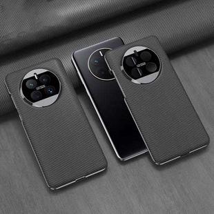 For Huawei Mate 50 GKK Electroplating Leather Surface Phone Case(Carbon Fiber)