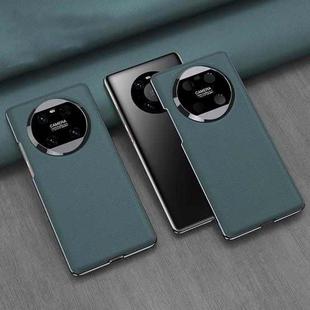 For Huawei Mate 40 GKK Electroplating Leather Surface Phone Case(Cyan)