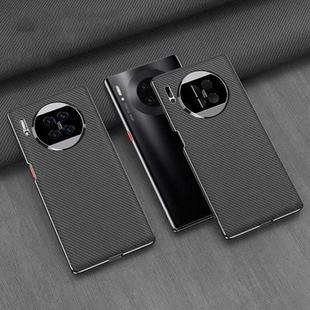 For Huawei Mate 30 Pro 5G GKK Electroplating Leather Surface Phone Case(Carbon Fiber)