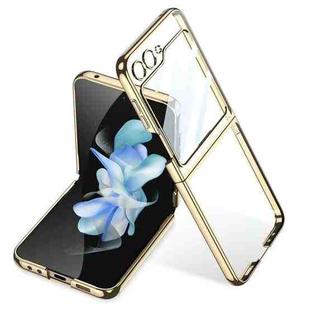 For Samsung Galaxy Z Flip5 Integrated Electroplating Full Coverage Phone Case(Gold)