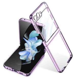 For Samsung Galaxy Z Flip5 Integrated Electroplating Full Coverage Phone Case(Purple)