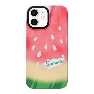 For iPhone 12 2 in 1 PC + TPU Shockproof Phone Case(Watermelon)