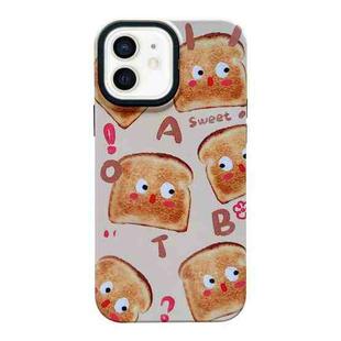 For iPhone 12 2 in 1 PC + TPU Shockproof Phone Case(Bread)
