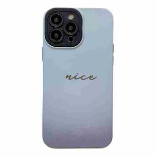 For iPhone 13 Pro Max 2 in 1 PC + TPU Shockproof Phone Case(Gradient Light Blue)