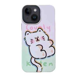 For iPhone 14 2 in 1 PC + TPU Shockproof Phone Case(Cat)