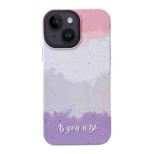 For iPhone 14 2 in 1 PC + TPU Shockproof Phone Case(Contrast Pink)