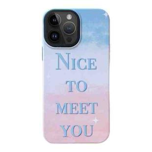 For iPhone 14 Pro 2 in 1 PC + TPU Shockproof Phone Case(Contrast Blue)