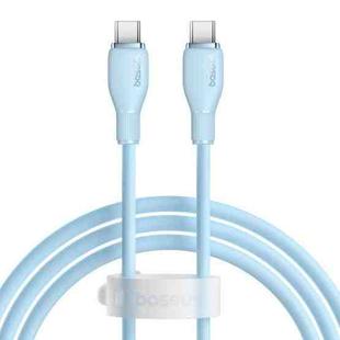 Baseus Pudding Series 100W Type-C to Type-C Fast Charging Data Cable, Length:1.2m(Blue)