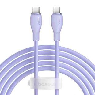 Baseus Pudding Series 100W Type-C to Type-C Fast Charging Data Cable, Length:2m(Purple)
