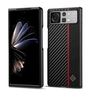For Xiaomi Mi Mix Fold 2 LC.IMEEKE 3 in 1 Carbon Fiber Texture Shockproof Phone Case(Black)