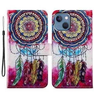 For iPhone 15 Plus Colored Drawing Leather Phone Case(Dreamcatcher)
