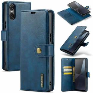 For Sony Xperia 10 VI DG.MING Crazy Horse Texture Detachable Magnetic Leather Phone Case(Blue)