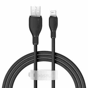 Baseus Pudding Series 2.4A USB to 8 Pin Fast Charging Data Cable, Length:1.2m(Black)