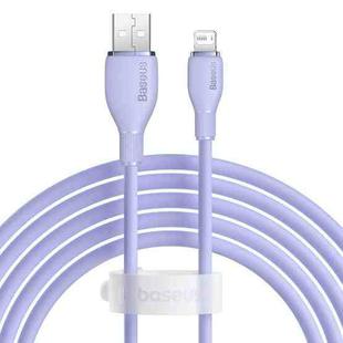 Baseus Pudding Series 2.4A USB to 8 Pin Fast Charging Data Cable, Length:2m(Purple)