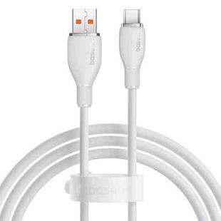 Baseus Pudding Series 100W USB to Type-C Fast Charging Data Cable, Length:1.2m(White)