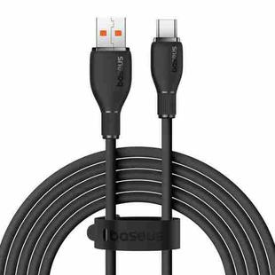 Baseus Pudding Series 100W USB to Type-C Fast Charging Data Cable, Length:2m(Black)