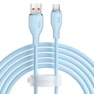 Baseus Pudding Series 100W USB to Type-C Fast Charging Data Cable, Length:2m(Blue)