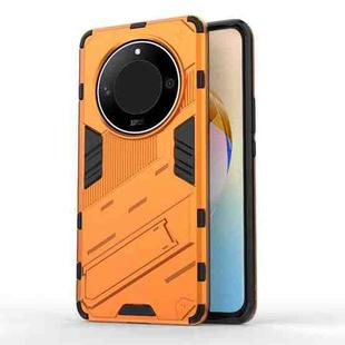 For Honor X50 5G Global / X9B Punk Armor 2 in 1 PC + TPU Phone Case with Holder(Orange)