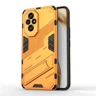 For Honor 200 Punk Armor 2 in 1 PC + TPU Phone Case with Holder(Orange)