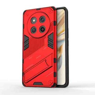 For Honor X60 Pro 5G Punk Armor 2 in 1 PC + TPU Phone Case with Holder(Red)