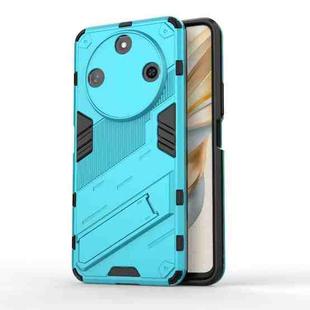 For Honor X60 5G Punk Armor 2 in 1 PC + TPU Phone Case with Holder(Blue)