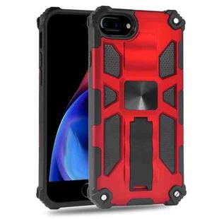 For iPhone 6 Shockproof TPU + PC Magnetic Protective Case with Holder(Red)