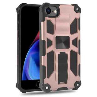 For iPhone 6 Shockproof TPU + PC Magnetic Protective Case with Holder(Rose Gold)