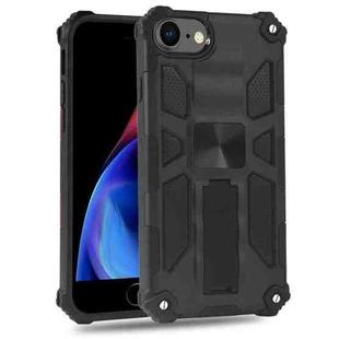 For iPhone 6 Shockproof TPU + PC Magnetic Protective Case with Holder(Black)