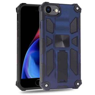 For iPhone 6 Shockproof TPU + PC Magnetic Protective Case with Holder(Blue)