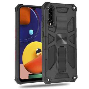 For Samsung Galaxy A30s / A50 / A50s Shockproof TPU + PC Magnetic Protective Case with Holder(Black)