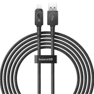 Baseus Unbreakable Series 2.4A USB to 8 Pin Fast Charging Data Cable, Length:2m(Black)