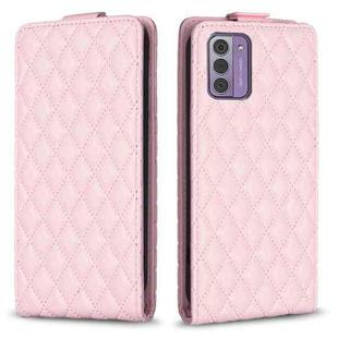 For Nokia G42 5G Diamond Lattice Vertical Flip Leather Phone Case(Pink)