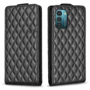 For Nokia G21 / G11 Diamond Lattice Vertical Flip Leather Phone Case(Black)