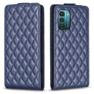 For Nokia G21 / G11 Diamond Lattice Vertical Flip Leather Phone Case(Blue)