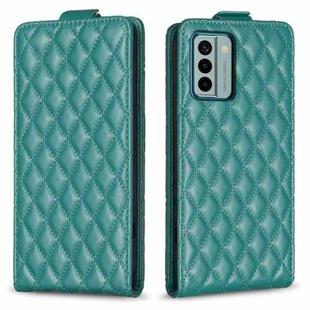 For Nokia G22 Diamond Lattice Vertical Flip Leather Phone Case(Green)