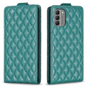 For Nokia G310 Diamond Lattice Vertical Flip Leather Phone Case(Green)