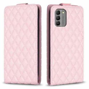 For Nokia G310 Diamond Lattice Vertical Flip Leather Phone Case(Pink)