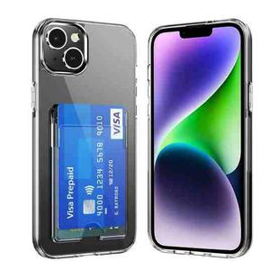 For iPhone 15 Plus Crystal Clear Wallet Air Bag Phone Case(Transparent)