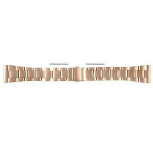 For Huawei Watch 4 22mm Three-bead Stainless Steel Watch Band(Rose Gold)