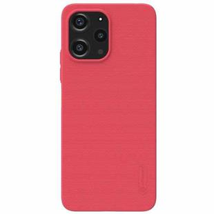 For Xiaomi Redmi 12 4G / Note 12R 5G NILLKIN Frosted Shield Pro PC + TPU Phone Case(Red)