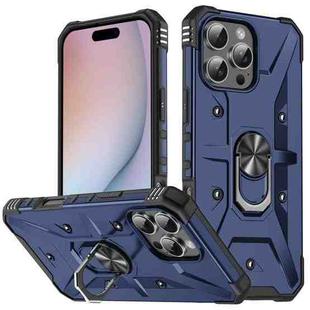 For iPhone 16 Pro Ring Holder Phone Case(Blue)