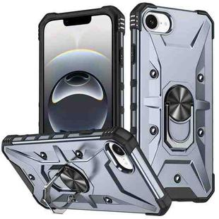 For iPhone 16e Ring Holder Phone Case(Grey)
