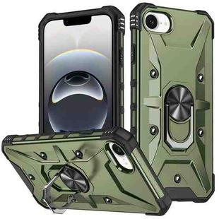 For iPhone 16e Ring Holder Phone Case(Army Green)